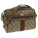 GUCCI GG Supreme Web Sherry Line Shoulder Bag Red Beige 98 02 004 Auth ep3555 - Gucci