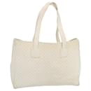 CELINE Macadam Canvas Tote Bag PVC White Auth 68393 - Céline