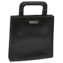 GUCCI Hand Bag Leather Black Auth 68145 - Gucci