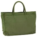 PRADA Hand Bag Nylon Green Auth 68343 - Prada