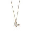 Van Cleef & Arpels Alhambra Mother Of Pearl Butterfly Pendant in 18k yellow gold