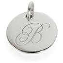 TIFFANY & CO. Note Ciondolo a forma di disco con alfabeto "B" in argento sterling - Tiffany & Co