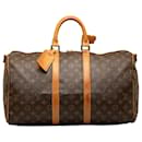 Keepall marrón con monograma de Louis Vuitton 45 Bolsa de viaje