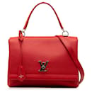 Rote Louis Vuitton Lockme II BB-Umhängetasche