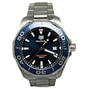 Silver Tag Heuer Quartz Stainless Steel Aquaracer Watch
