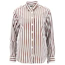Toteme Striped Dress Shirt in Brown Cotton - Totême