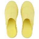 Yellow Recycled Rubber Retro Mules - Ganni