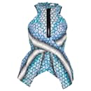 Top corsetto stampato Peter Pilotto in cotone blu