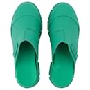 Green Recycled Rubber Retro Mules - Ganni