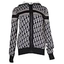 Dior Reversible Zipped Cardigan with Hood in Multicolor Cashmere