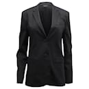 Theory Single Breasted Blazer in Black Linen