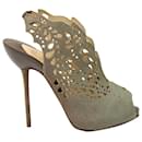 Christian Louboutin Markesling 120 Pumps in Grey Pony Hair