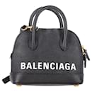 Balenciaga Ville XXS Top Handle Bag aus schwarzem Kalbsleder