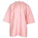 Cappotto oversize MSGM in lana vergine rosa chiaro - Msgm