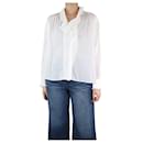 White ruffled broderie-anglaise cotton blouse - size UK 6 - Isabel Marant Etoile
