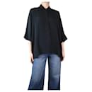 Black silk-blend shirt - size UK 6 - Autre Marque