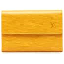 Louis Vuitton Yellow Epi Porte Tresor Etui Papiers Wallet