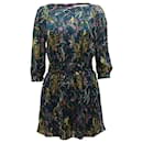 Kurzes Chiffon-Kleid mit Print von Diane Von Furstenberg aus mehrfarbiger Seide