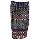 Missoni Knitted Bodycon Midi Skirt in Multicolor Viscose