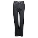 Jeans Sandro Raw Hem Regular Fit em jeans de algodão preto