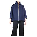 Navy blue wool zip-up jacket - size UK 10 - Chloé