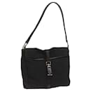 GUCCI Jackie Hand Bag Canvas Black 001 3734 001274 Auth ep3564 - Gucci