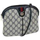 GUCCI GG Supreme Sherry Line Shoulder Bag PVC Navy Red 904 02 047 auth 68225 - Gucci