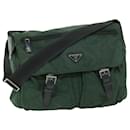 PRADA Shoulder Bag Nylon Green Auth ac2813 - Prada