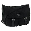 PRADA Shoulder Bag Nylon Black Auth fm3211 - Prada