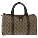 GUCCI GG Supreme Web Sherry Line Hand Bag PVC Beige Red 40 02 007 auth 67806 - Gucci