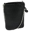 GUCCI Chain Shoulder Bag Leather Black Auth 68015 - Gucci