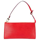 Louis Vuitton Red Epi Leather Pochette Accessoire