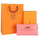 Hermes Pink Leather Classic Kelly Wallet - Hermès