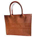 Camel leather book tote - Dior