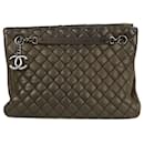 Khaki green 2014 quilted chain shoulder bag - Chanel