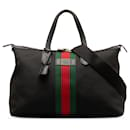 Gucci Black Techno Canvas Web Travel Bag