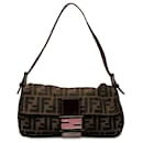 Fendi Brown Zucca Canvas Shoulder Bag