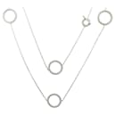 NEW MAUBOUSSIN NECKLACE NECKLACE THE FIRST DAY 100 CM WHITE GOLD NECKLACE - Mauboussin