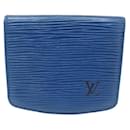 VINTAGE LOUIS VUITTON COIN PURSE BLUE EPI LEATHER WALLET COIN PURSE - Louis Vuitton