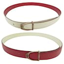 VINTAGE HERMES BELT WITH STIRRUP BUCKLE 24mm 72 IN COURCHEVEL REVERSIBLE LEATHER - Hermès