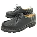 DERBY MORZINE PARABOOT SHOES 45.5 717301 BLACK LEATHER SHOES - Paraboot