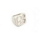 CHANEL CLEFLE T RING53 Solid silver 925 58GR SILVER STERLING CLOVER RING - Chanel