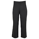Max Mara Leisure Side Zip Closure Pants in Black Polyester