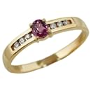 18k Gold-Diamant-Rubin-Ring - Autre Marque