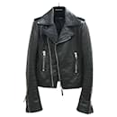 Veste de moto en cuir noir Balenciaga - Chanel