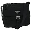PRADA Shoulder Bag Nylon Black Auth hk1122 - Prada