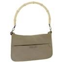 GUCCI Bamboo Hand Bag Canvas Beige 001 3865 auth 68021 - Gucci