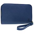 LOUIS VUITTON Epi Orsay Clutch Bag Blue LV Auth 67862 - Louis Vuitton