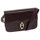 CELINE Shoulder Bag Leather Red Auth bs12455 - Céline