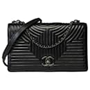 Bolsa CHANEL em couro preto - 101782 - Chanel
